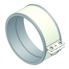 Abrazadera ancha  para caño coaxial Ø100